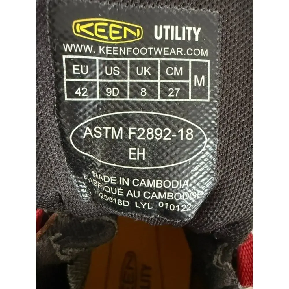 NEW KEEN Utility Men's Waterproof Work Boots/Shoes Size 9D